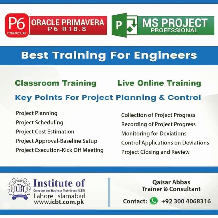 Primavera P6 Online Training